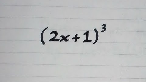Expansion of (2x+1)³ || a plus b whole cube || (a+b)³=a³+3a²b+3ab²+b³ ||Algebraic Identity