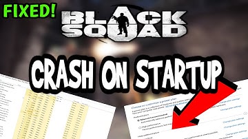 How To Fix Black Squad Crashes! (100% FIX)