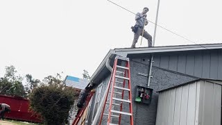 Service Rebuild after tree has fallen on the home