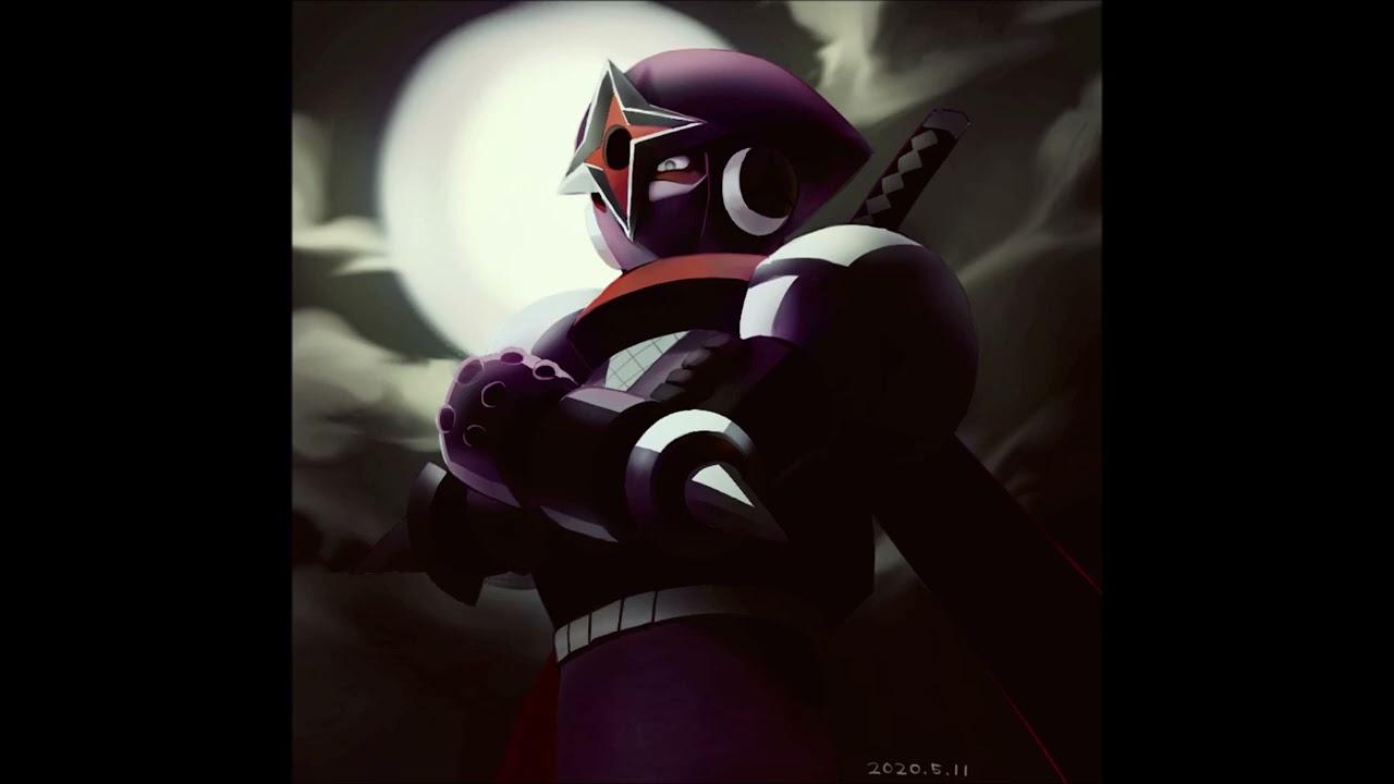 Mega Man Network Transmation Demolished WWE Area Shadow Man EXE Stage 90's Anime Style