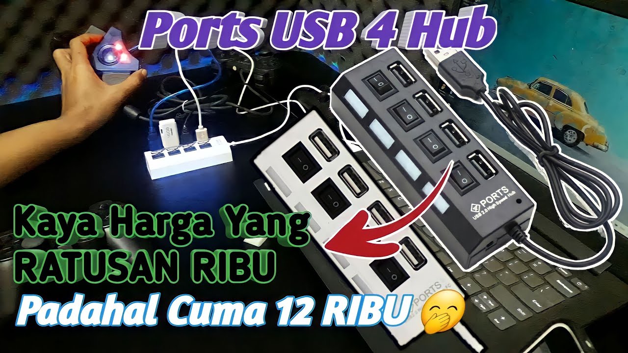 MAU NAMBAH SLOT USB LAPTOP? INI COCOK - PORT USB 4 HUB TERBAIK