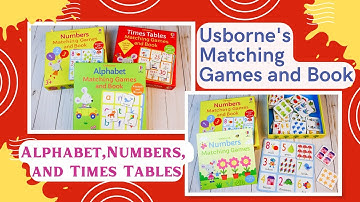 New Matching Games from Usborne Books and More | Times Tables Alphabet and Numbers | PaperPie