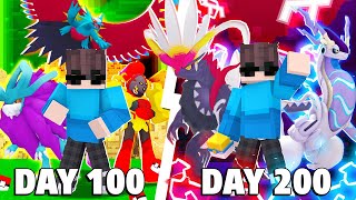 Tóm tắt 200 Ngày Minecraft Pixelmon SUPER HERO Sinh Tồn Siêu Khó Cùng Bạn Gái !!