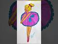 Before &amp; After Ballerina Coloring 🩰🎨 #coloring