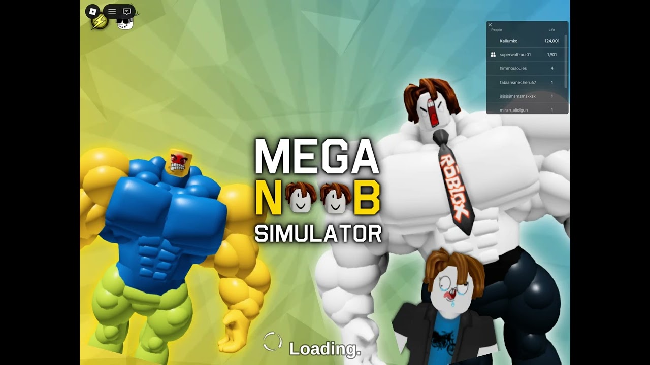 Getting on the top 10 PVP leaderboard in Mega Noob Simulator.