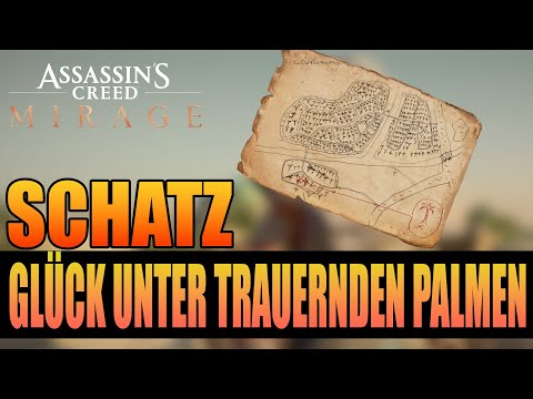 Assassin's Creed: Mirage: Guide - Schatzkarte GELÖST - Glück unter trauernden Palmen - Grüner Verborgener Assassin's Creed: Mirage: Guide - Schatzkarte GELÖST - Glück unter trauernden Palmen - Grüner Verborgener