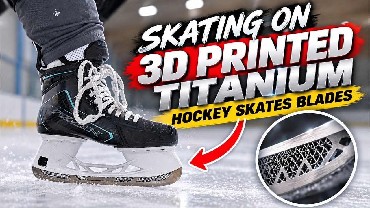 These Unreleased Hockey Blades Are 3D-Printed From Titanium !