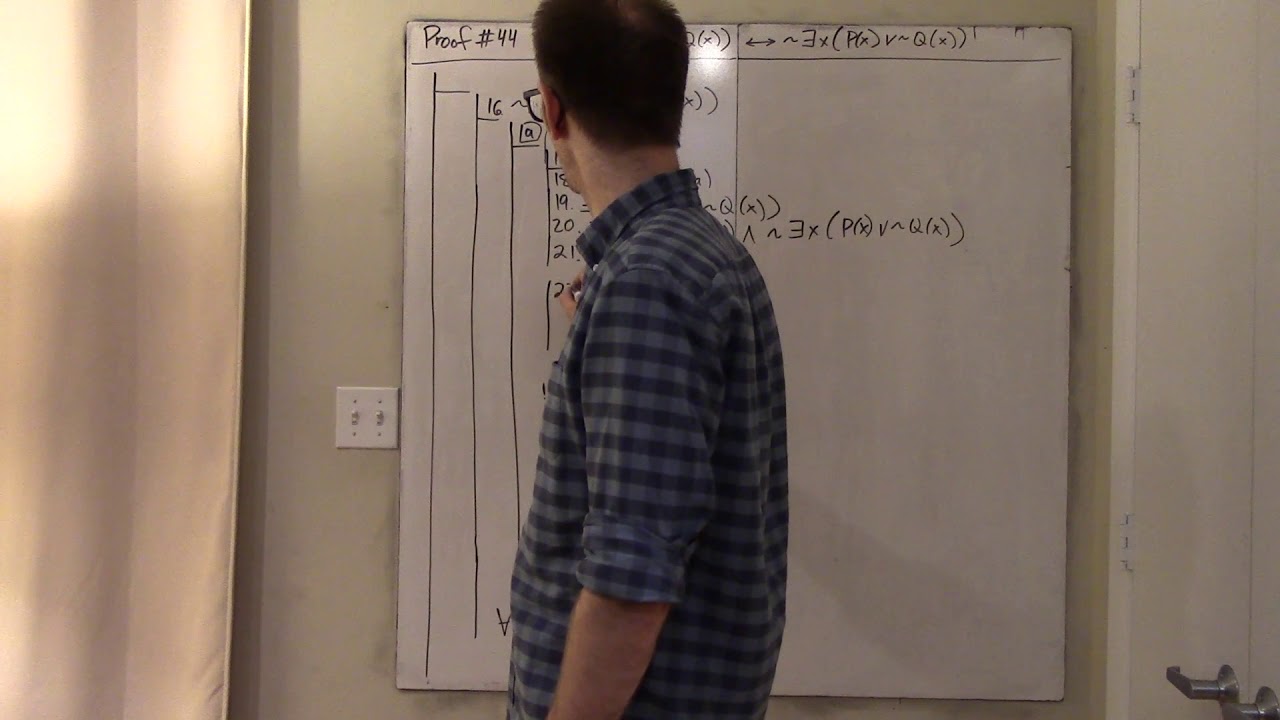 Logic Fitchstyle Natural Deduction Proofs 44 & 45 YouTube