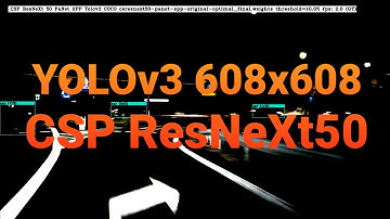 Night YOLOv3 608x608 CSP ResneXt50 panet spp original optimal (AlexeyAB)