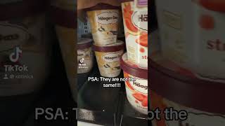 Tell me I’m wrong 🤔 #icecream #haagendazs #vanilla #comparison #groceryshopping