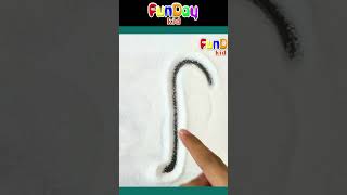 How To Write Letter F - Teaching Writing Abc For Preschool Toddlers & Kids - Funday Kid