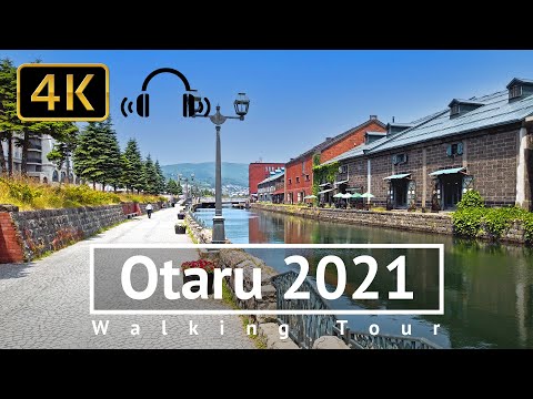 Otaru 2021 Walking Tour - Hokkaido Japan [4K/Binaural]