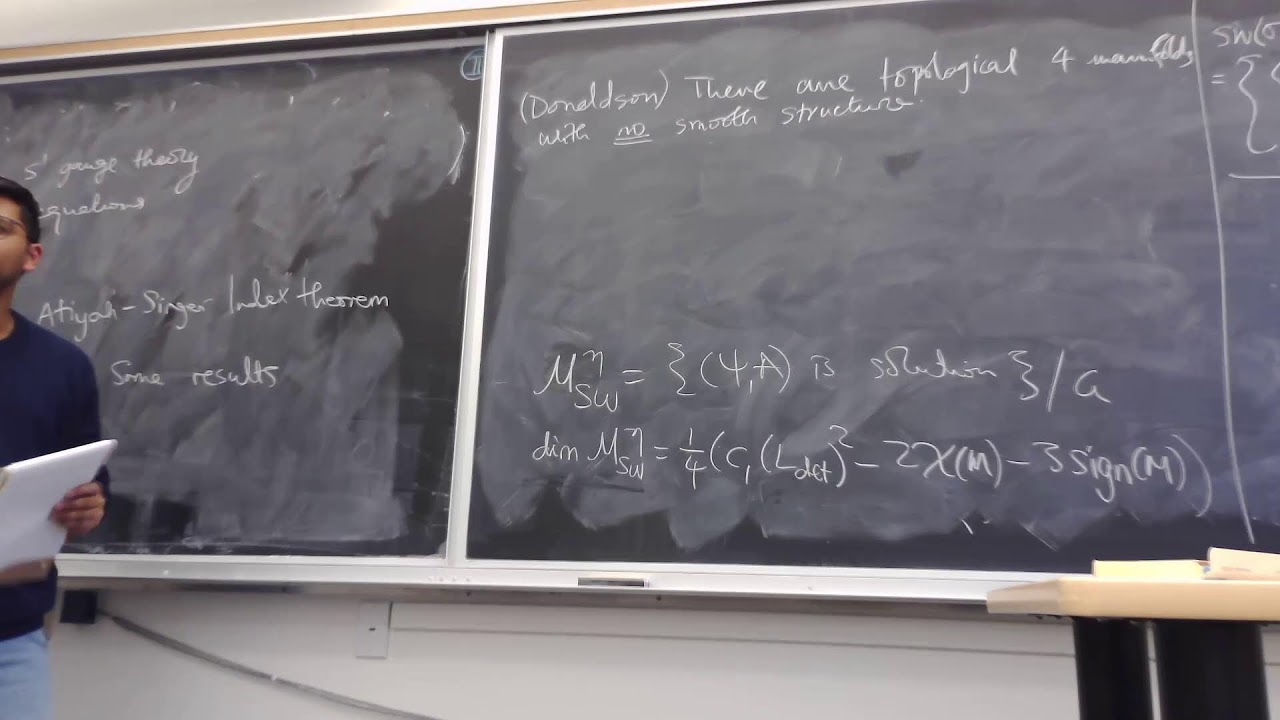 How physics is used to understand the geometry of 4 manifolds