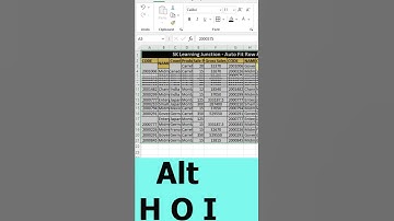 Autofit Columns and Rows in Excel #exceltutorial #youtubeshorts