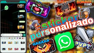 tutorial para crear tu propio sticker de bomber Friends para WhatsApp  💣💣 💥 screenshot 3