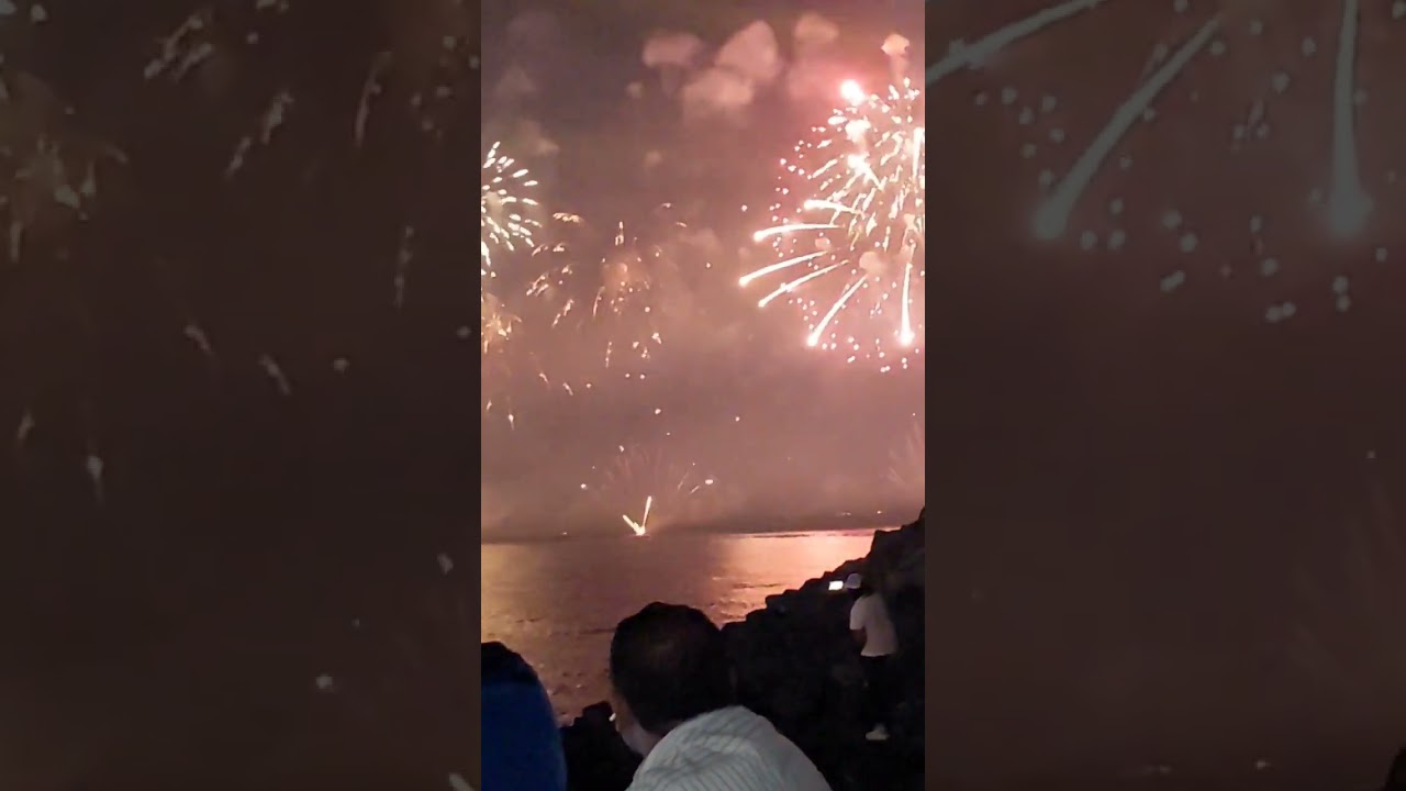 Todays firework near kuwait tower.amazing...