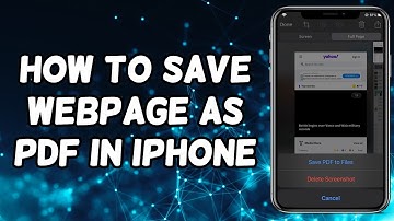 How To Save webpage As PDF In iPhone