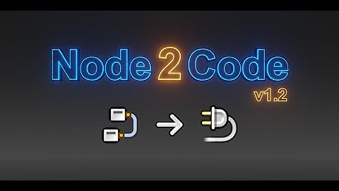 Node2Code: Build a Custom Blender Addon in 5 Minutes