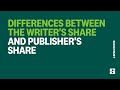 Writers share vs publishers share  explaining song ownership shares in music publishing