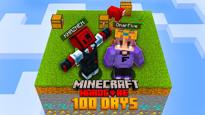 قضيت 100 يوم علي مربع في ماين كرافت!!