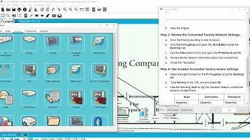 IoT packet tracer - Explore a smart factory Head quater network