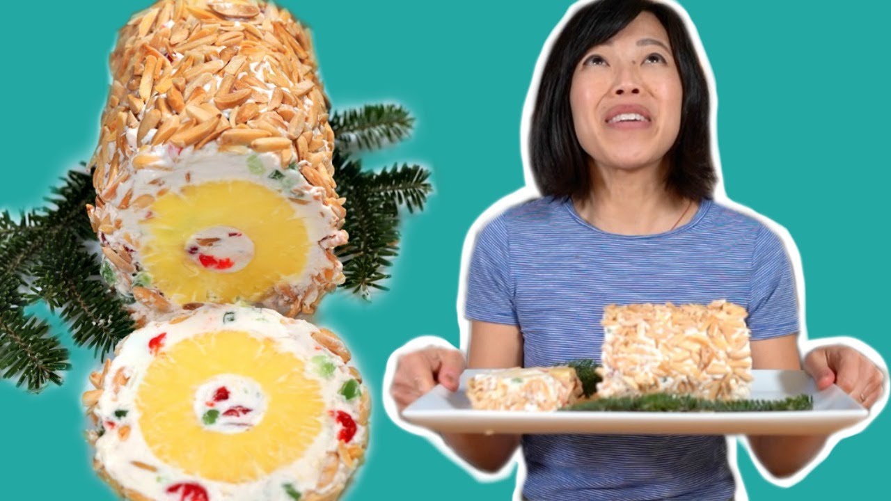 Pineapple MIRACLE WHIP Frozen Yule Log -- Retro Recipe | emmymade