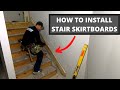How to Install Stair Skirt Boards: Tricks, Finding Angles, Cutting, Transitions