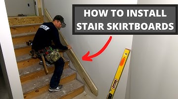 How to Install Stair Skirt Boards: Tricks, Finding Angles, Cutting, Transitions