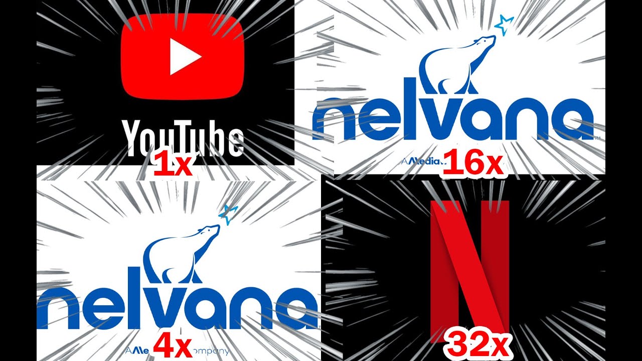 Вступительный ролик с логотипами Netflix, YouTube и Nelvana набирает скорость 999999X.