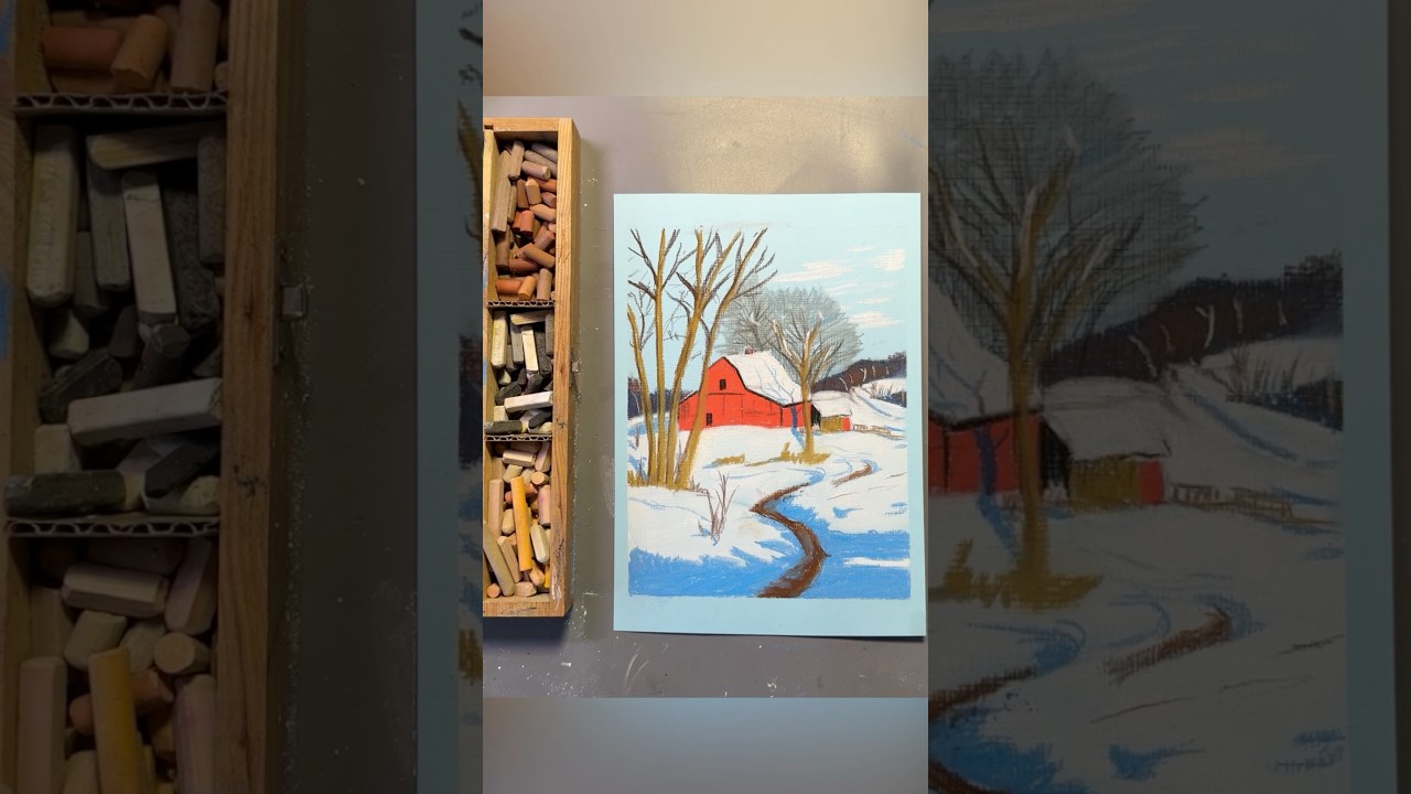 Пастельный пейзаж тг:rothko1 