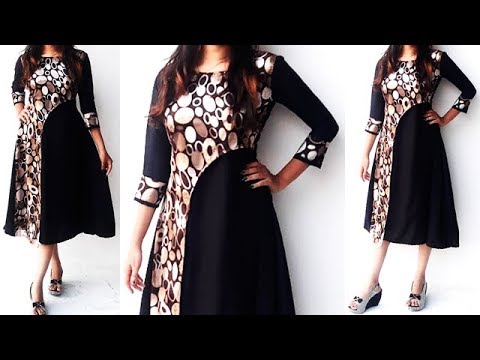 DIY Designer Kurti Cutting and Stitching Full Tutorial - YouTube