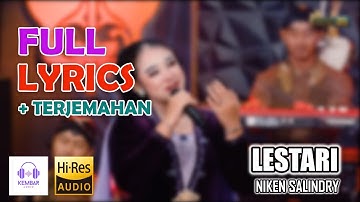 Lestari - Niken Salindry Lirik dan Terjemahan |Campursari | Rasa Tresna Kang Sejati Manggiha Lestari
