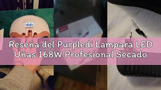 Reseña del Purpledi Lampara LED Uñas 168W Profesional Secador de Uñas LED UV Lampara Uñas Gel Semipe