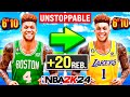 MY REMASTERED 6&#39;10 POINT CENTER BUILD IS UNSTOPPABLE IN NBA 2K24!