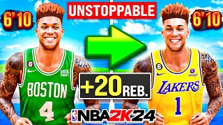 MY REMASTERED 6'10 POINT CENTER BUILD IS UNSTOPPABLE IN NBA 2K24!