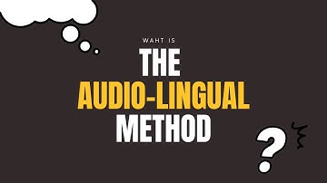 What is the Audio-lingual Method?