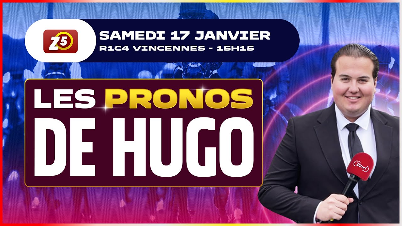 Le Pronostic Quinté pour le ZE5 Ordre du 17 janvier 2025 à Vincennes
