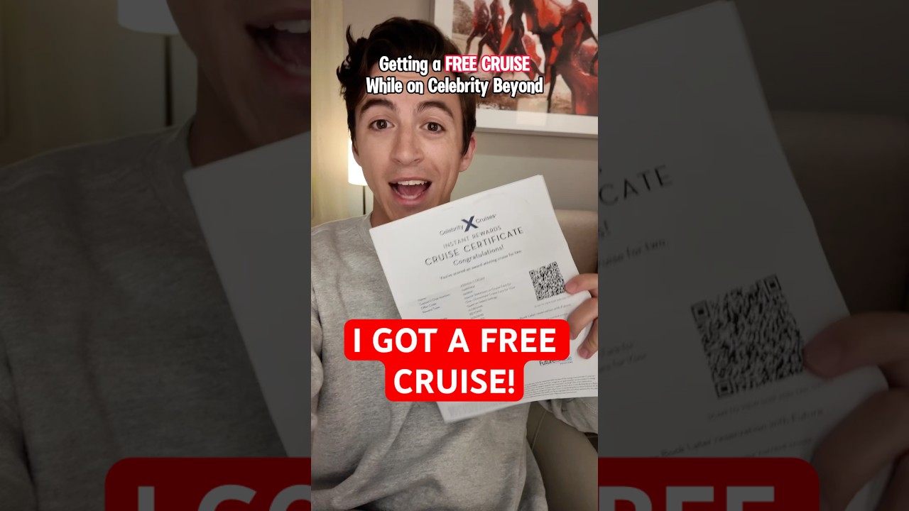 I got a free cruise from @celebritycruises #cruise #cruising #cruiseship #celebritycruise