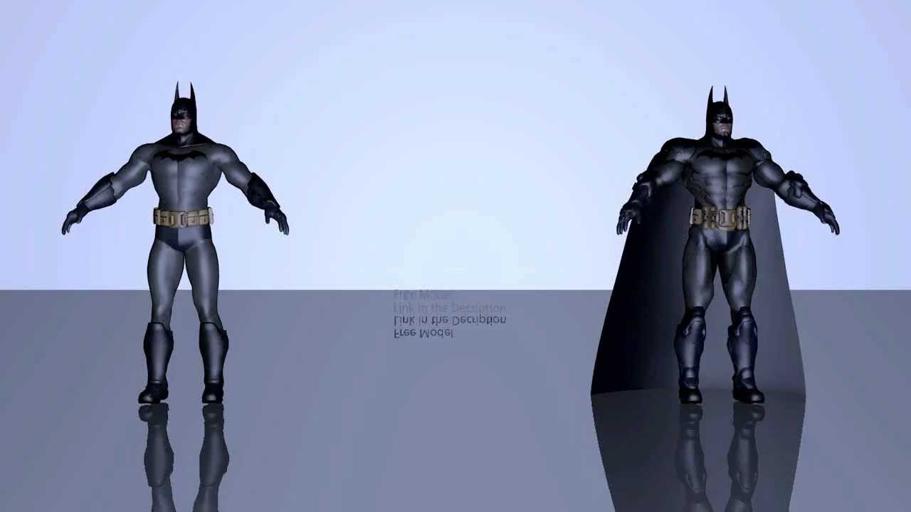Batman FREE 3d model C4D,3ds,obj,blend - YouTube