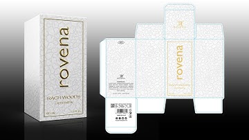 Perfume Box Artwork changed to Realistic 3D Effect using Adobe Dimension
