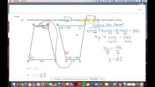 Geom Ch 5 Practice Test video solutions