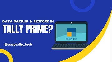 Data Backup & Restore in Tally Prime Software.