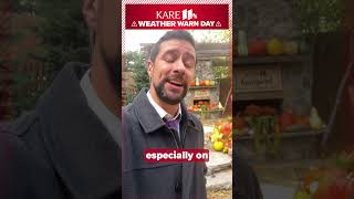 Say it ain't snow! A light snowfall on Halloween morning is prompting a KARE 11 Weather Warn day.