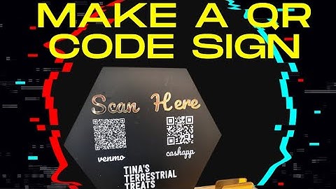 Make a QR CODE sign! Perfect for craft shows!