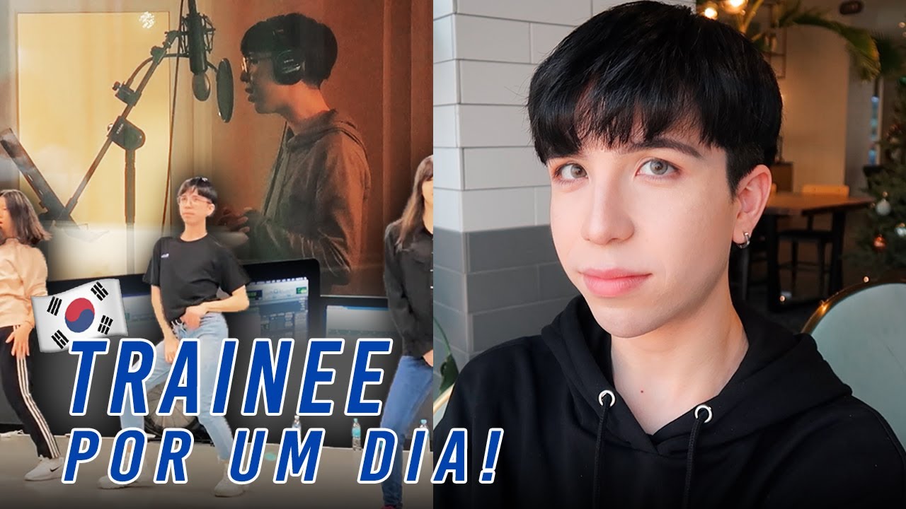 Treinei como um idol de K-pop por um dia + Dieta da IU | Vlog