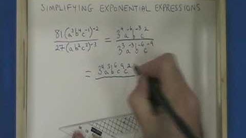 Simplifying Exponential Expressions