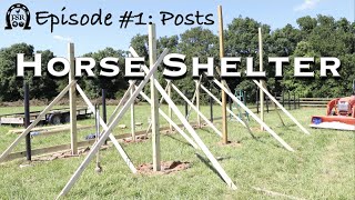 Building a Horse Shelter  Episode #1: Posts