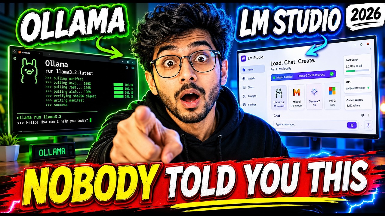 Thumbnail for Ollama vs LM Studio: The Honest Review Nobody Is Talking About (2026)