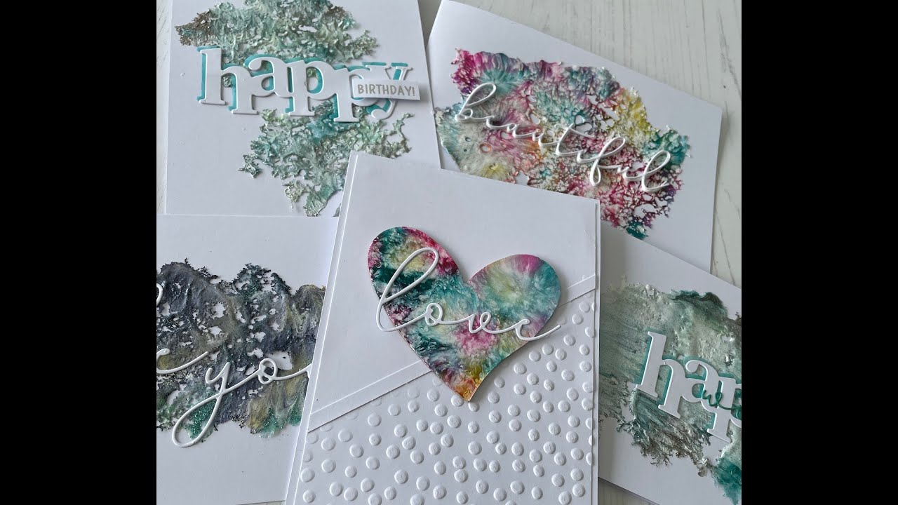 Mini Masterclass embossed pouncing technique along with a little BONUS