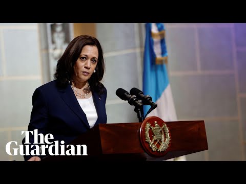 Kamala Harris tells migrants 'do not come' during talks in Guatemala